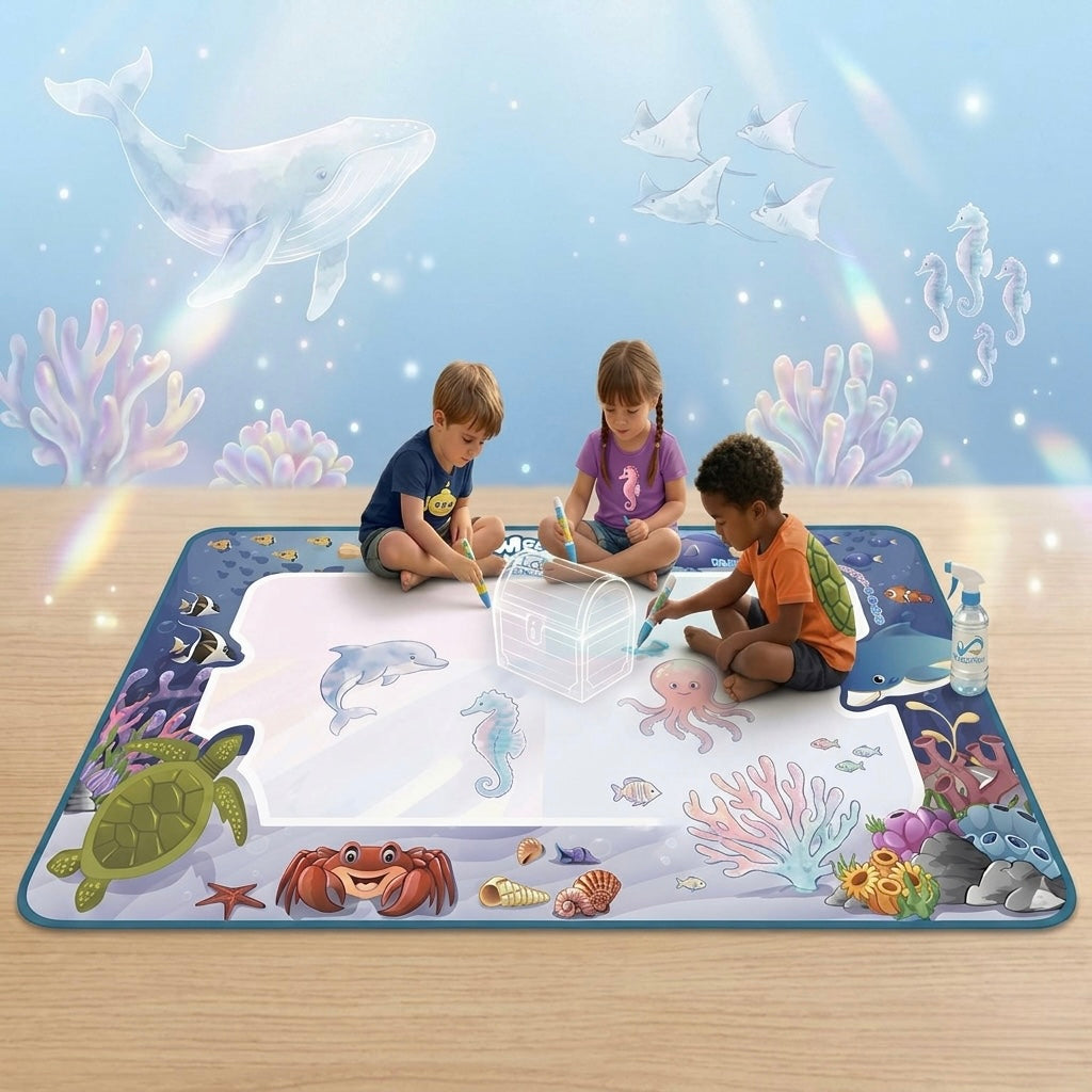 Tapis Magique – Exploration du monde sous-marin 🌊