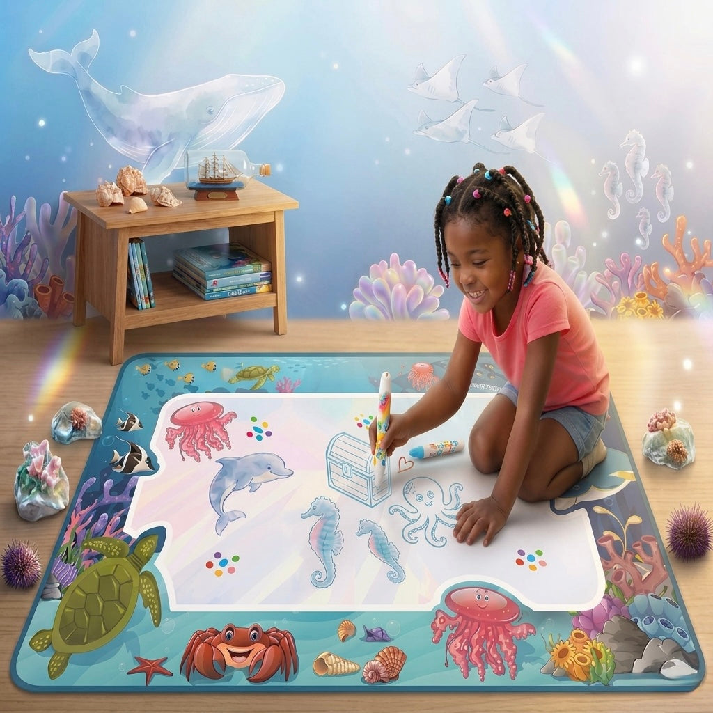 Tapis Magique – Exploration du monde sous-marin 🌊